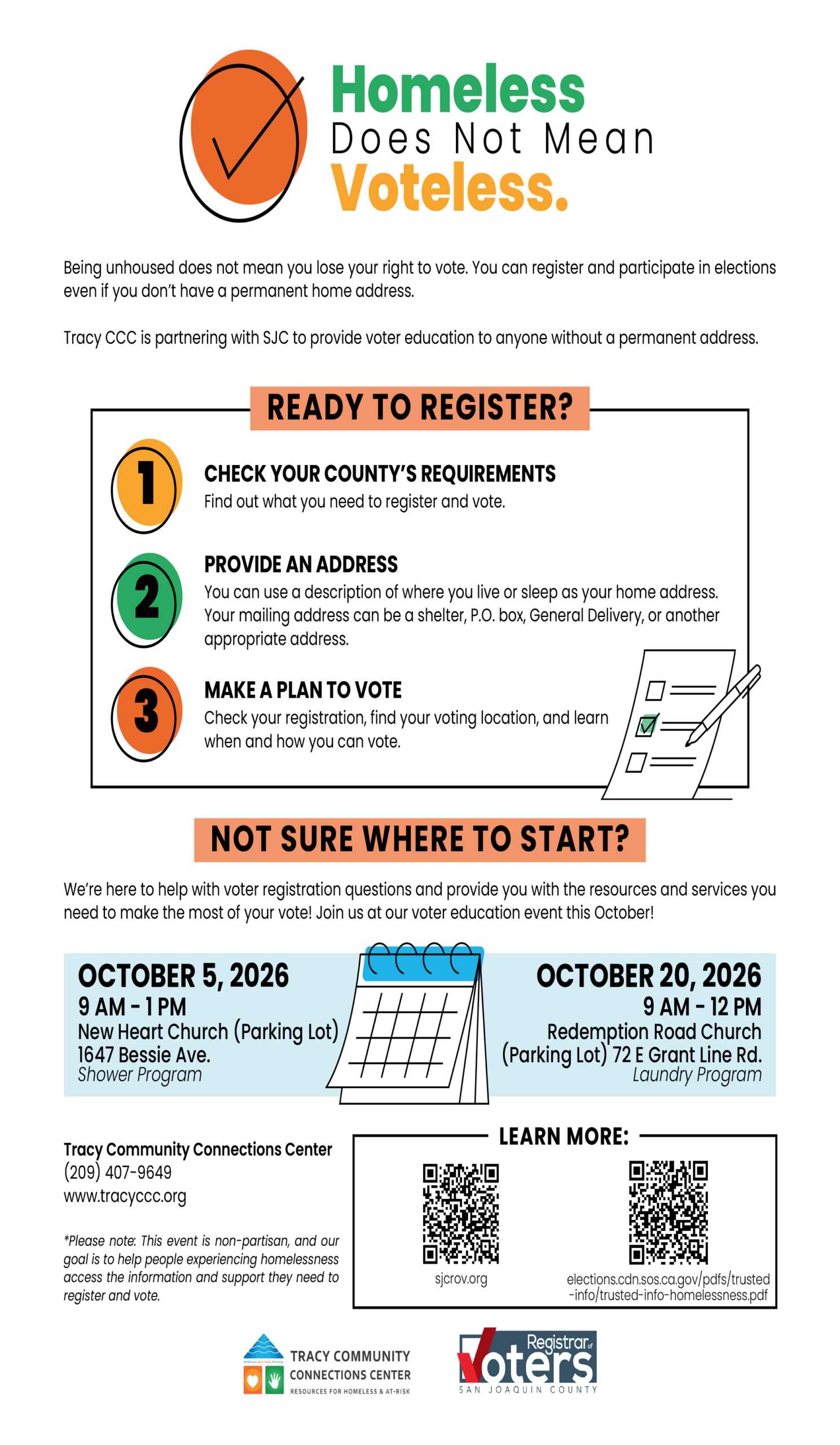 Voter Education Event Flyer 9 15 26