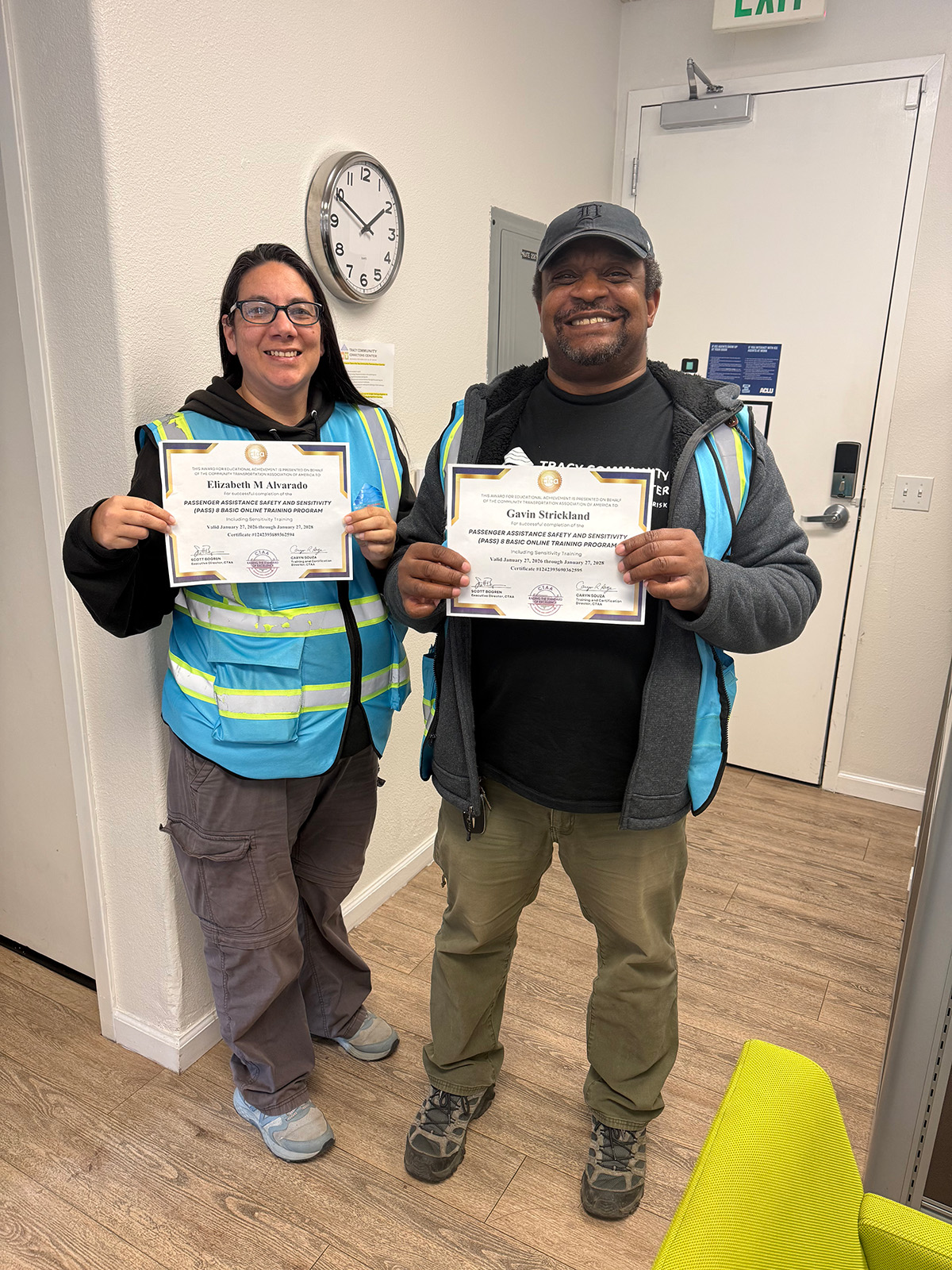 TCCC Street Outreach Team Members Complete PASS Driver Training